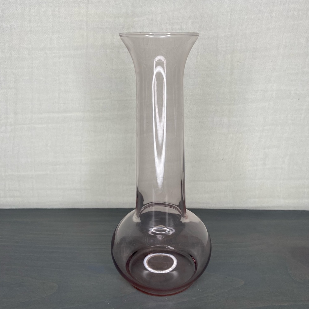 Vintage pink bud vase